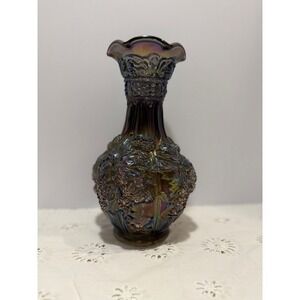 Vintage Imperial Glass Loganberry Carnival Glass Vase Circa 1910